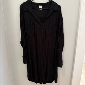 Terra & Sky Black Rayon Top